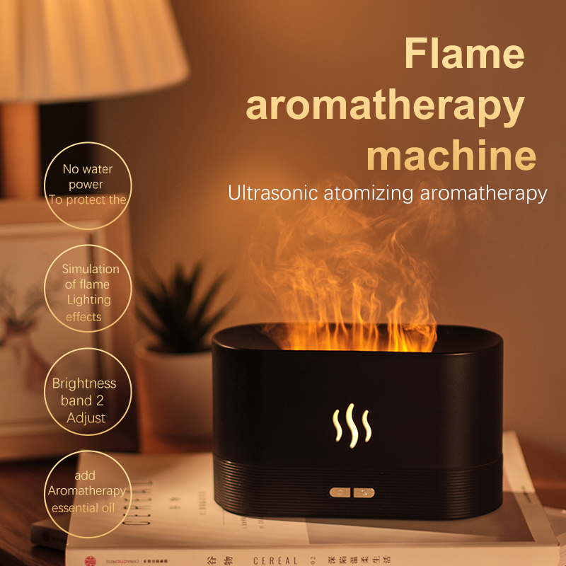 Ultrasonic Flame Humidifier Essential Oil Diffuser Ultrasonic Flame Humidifier Essential Oil Diffuser