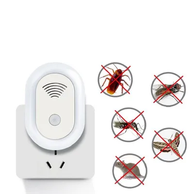 Ultrasonic Mosquito Repellent with Night Light EU Plug Anti Mosquito Mouse Roach Mosquito Repellent Electronic Fly