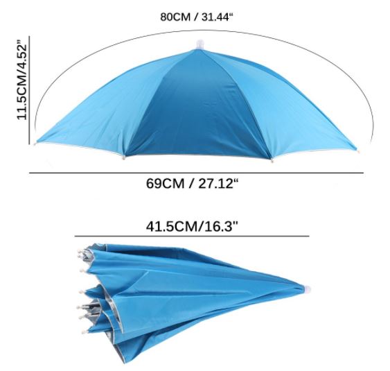 Umbrella Cap Hands-Free Umbrella Hat Umbrella Cap Hands-Free Umbrella Hat
