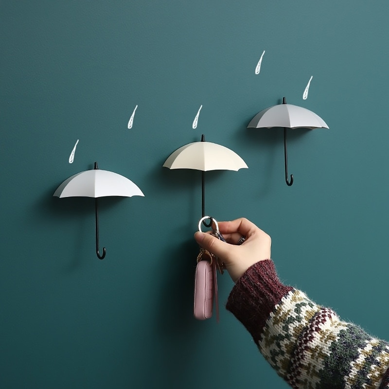 Umbrella Hooks Decorative Wall Storage (3 Pcs) Umbrella Hooks Decorative Wall Storage (3 Pcs)