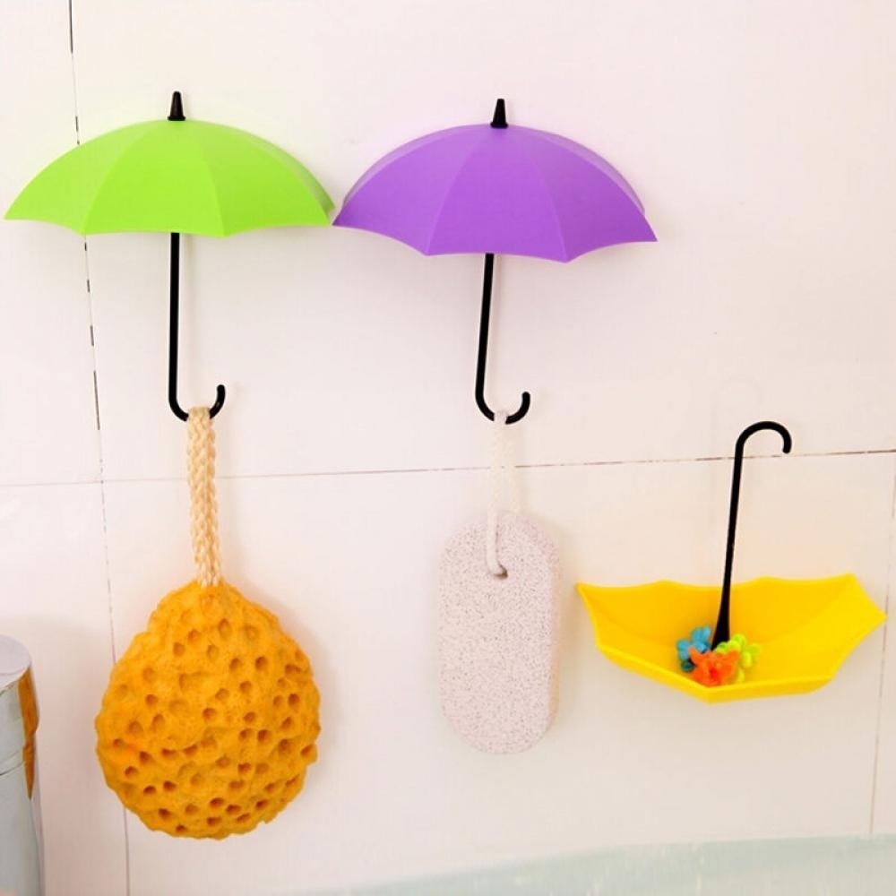 Umbrella Key Hooks Self Adhesive Hooks (3Pcs) Umbrella Key Hooks Self Adhesive Hooks (3Pcs)