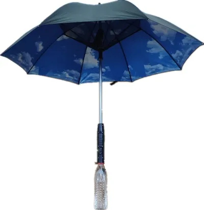 Umbrella with Fan and Mist Spray