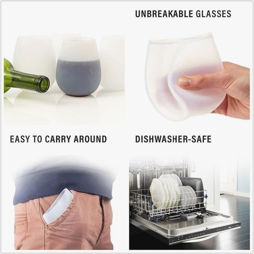 Unbreakable Silicon Wine Glass (Set of 4) Unbreakable Silicon Wine Glass (Set of 4)