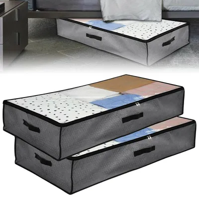 Under Bed Organizer Zipper Storage Bag (2 pcs) Under Bed Organizer Zipper Storage Bag (2 pcs)