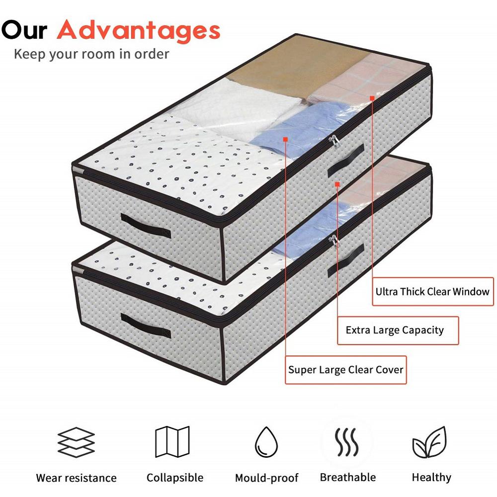 Under Bed Organizer Zipper Storage Bag (2 pcs) Under Bed Organizer Zipper Storage Bag (2 pcs)