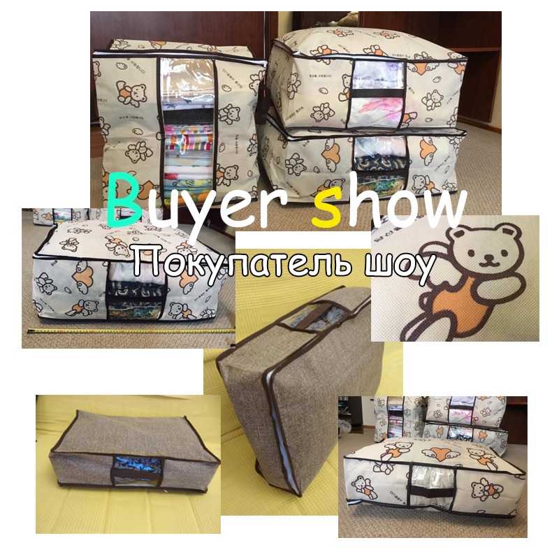 Under Bed Storage Bag Non-Woven Organizer Under Bed Storage Bag Non-Woven Organizer
