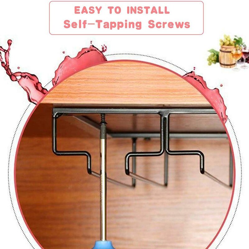 Under Cabinet Wine Glass Rack Wire Organizer Under Cabinet Wine Glass Rack Wire Organizer