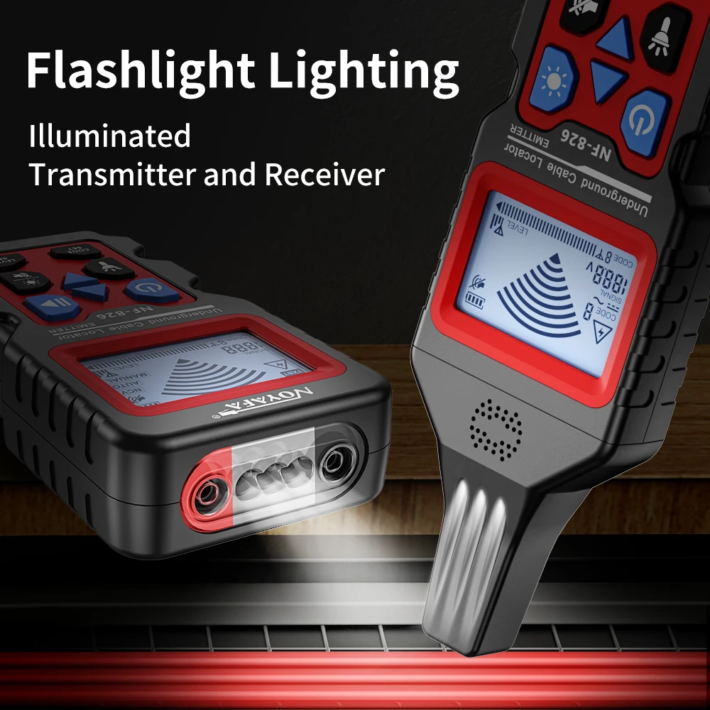 Underground Cable Tester Locator Wire Tracker Detection Wall Electrical Lines Water and Gas Supply Pipeline Path Underground Cable Tester Locator Wire Tracker Detection Wall Electrical Lines Water and Gas Supply Pipeline Path