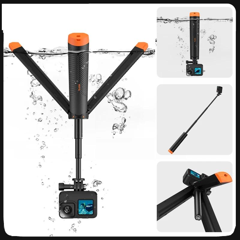 Underwater Buoyancy Bar Diving Extendable Selfie Stick Tripod For Gopro Insta360 DJI OSMO Action Camera Accessories