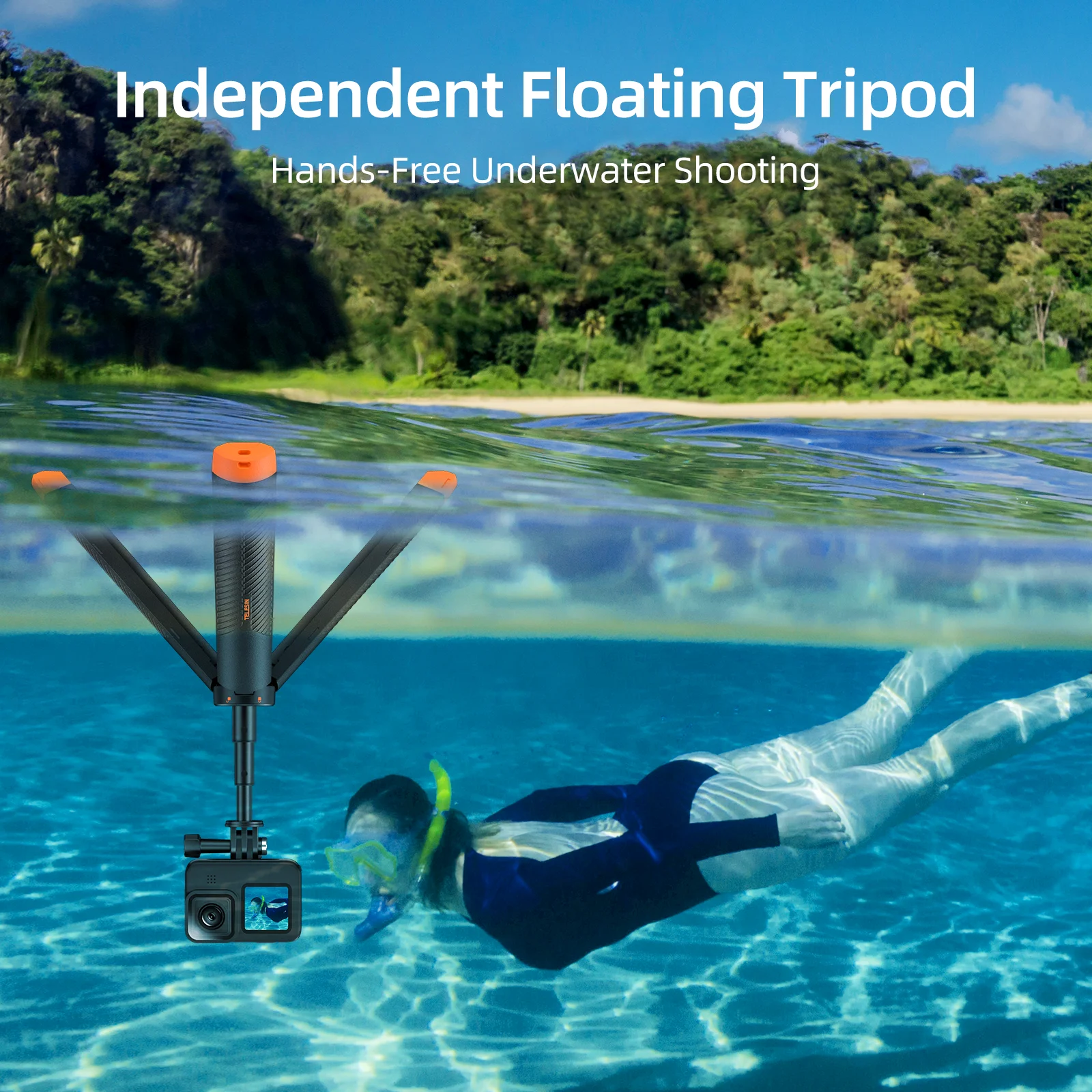 Underwater Buoyancy Bar Diving Extendable Selfie Stick Tripod For Gopro Insta360 DJI OSMO Action Camera Accessories Underwater Buoyancy Bar Diving Extendable Selfie Stick Tripod For Gopro Insta360 DJI OSMO Action Camera Accessories