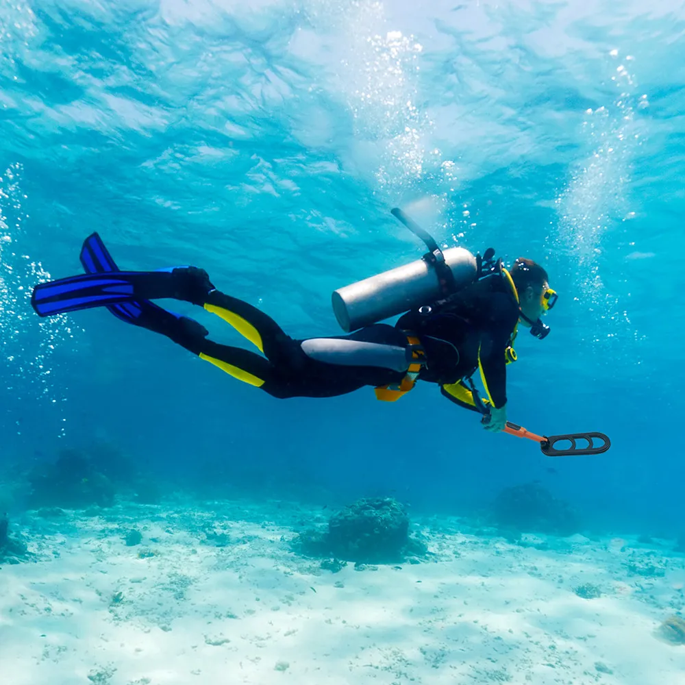 Underwater Dive Scuba Metal Detector Folding Waterproof Coil Pulse Scan Pinpointer Diving Gold Detecting