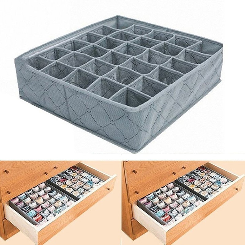 Underwear Drawer Organizer 30-Grid Storage Underwear Drawer Organizer 30-Grid Storage