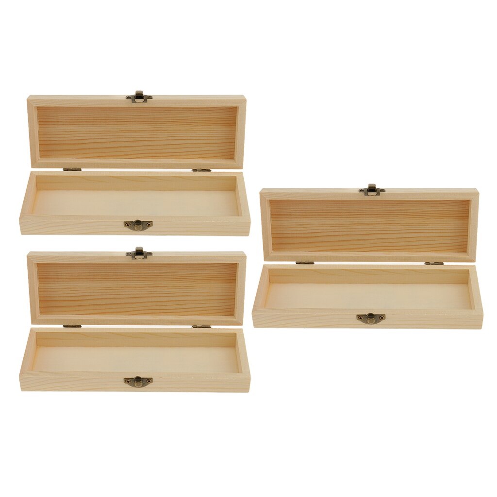 Unfinished Jewelry Box Wooden Case (3 pcs) Unfinished Jewelry Box Wooden Case (3 pcs)