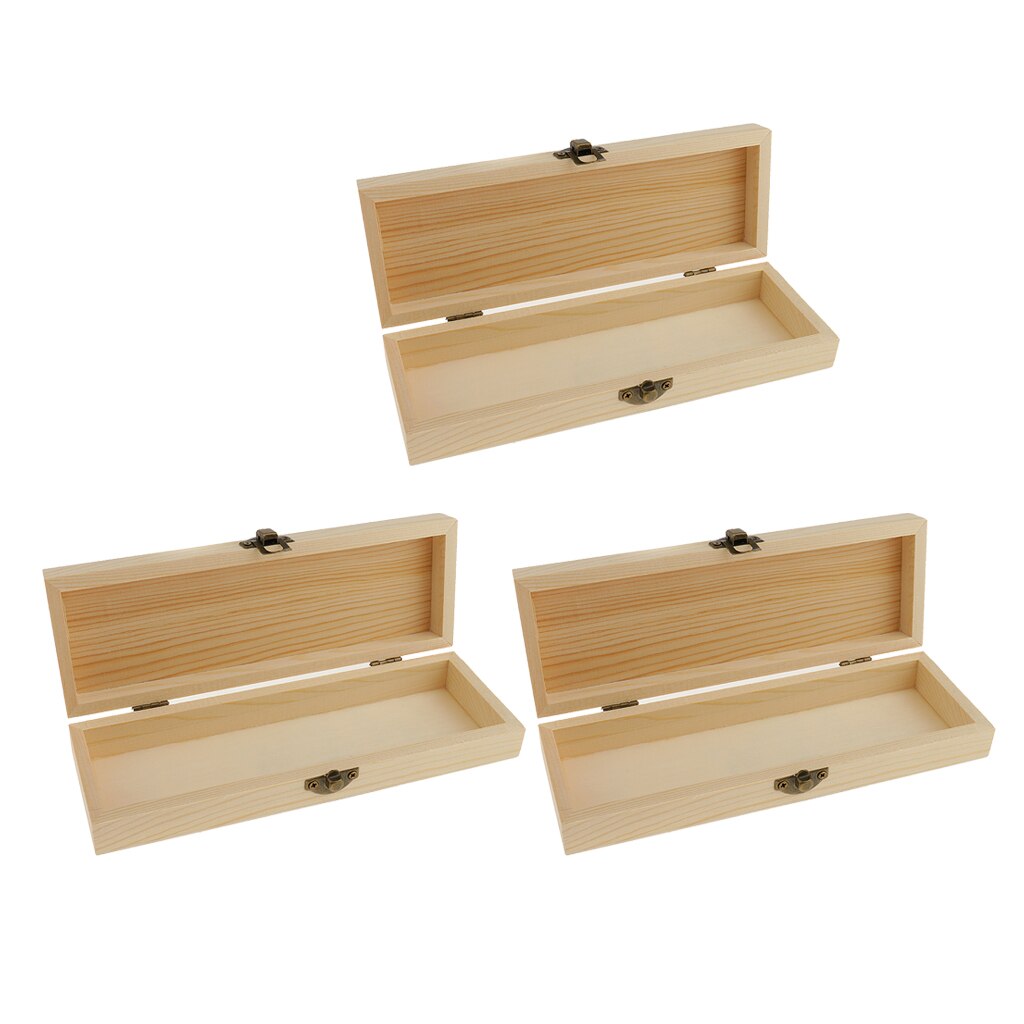 Unfinished Jewelry Box Wooden Case (3 pcs) Unfinished Jewelry Box Wooden Case (3 pcs)