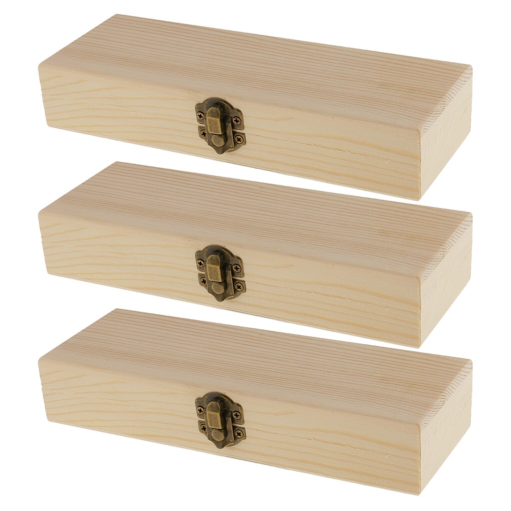 Unfinished Jewelry Box Wooden Case (3 pcs) Unfinished Jewelry Box Wooden Case (3 pcs)
