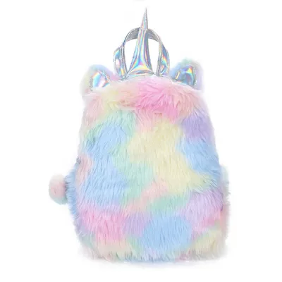 Unicorn Backpack Hologram Leather Bag