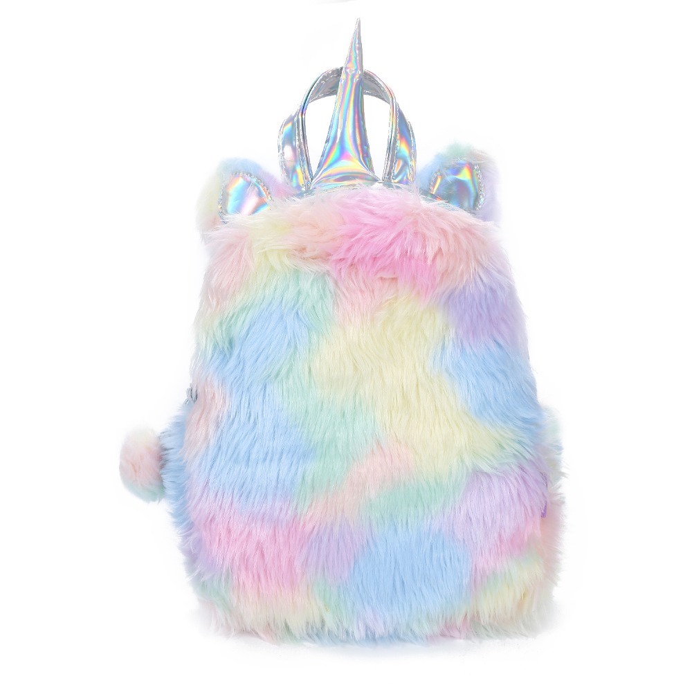 Unicorn Backpack Hologram Leather Bag