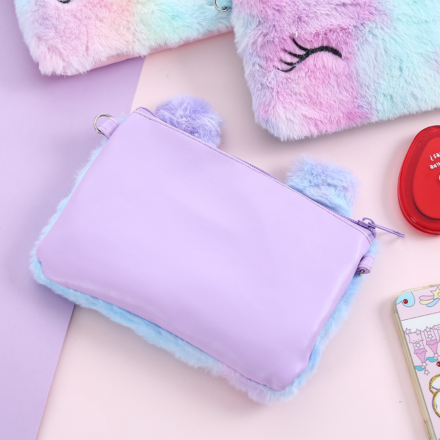Unicorn Bag For Girls Plush Crossbody Bag