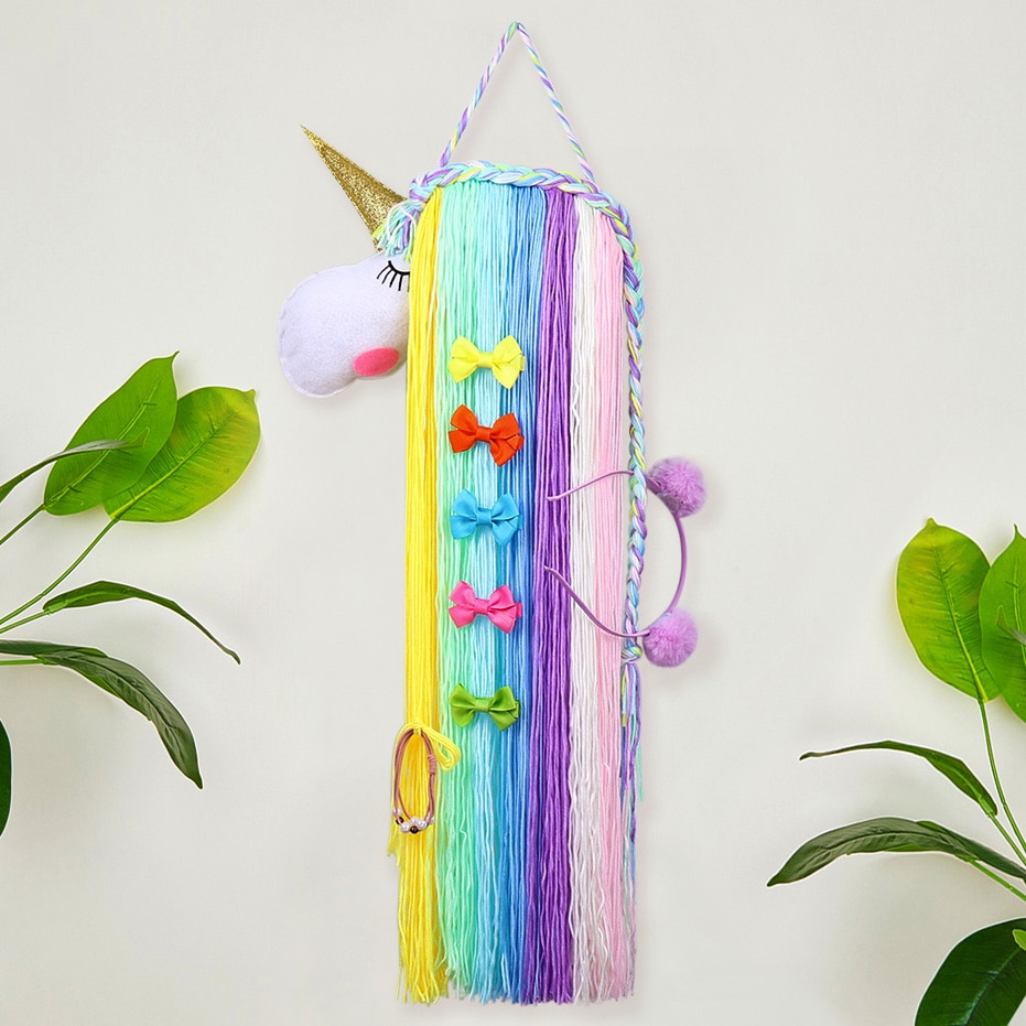 Unicorn Bow Holder Barrette Organizer