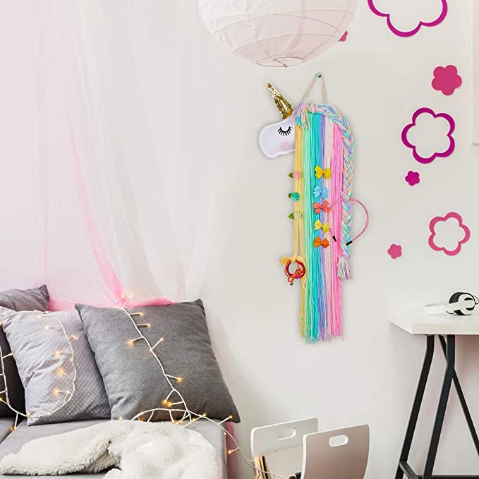 Unicorn Bow Holder Barrette Organizer