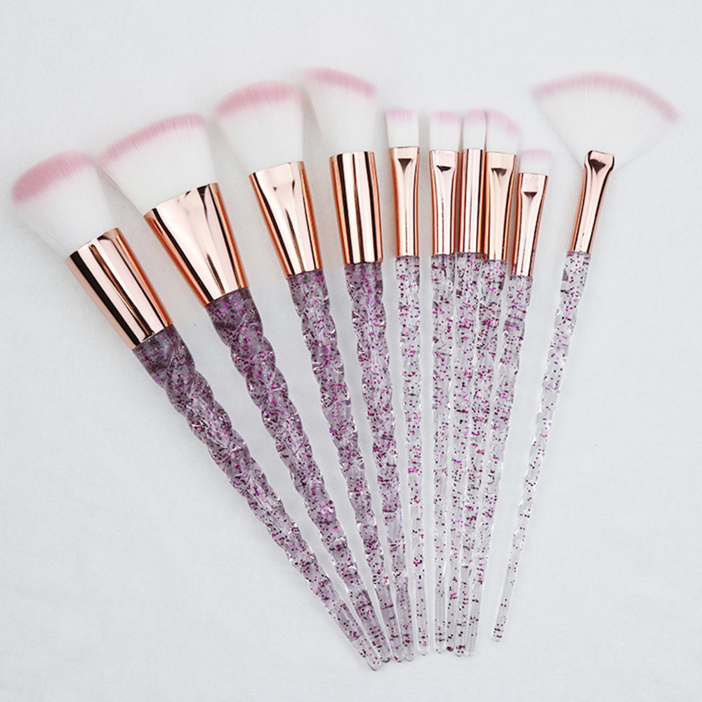 Unicorn Brushes 10PC Makeup Brushes Set Unicorn Brushes 10PC Makeup Brushes Set