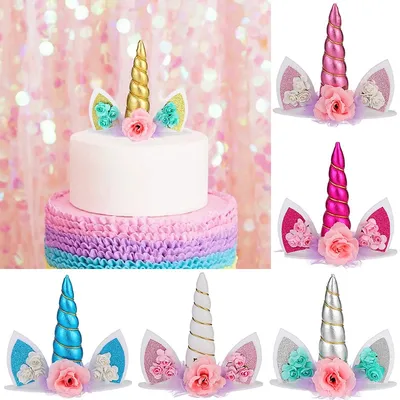 Unicorn Cake Topper Sparkly Decor Unicorn Cake Topper Sparkly Decor
