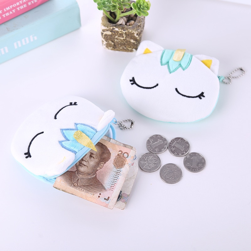 Unicorn Coin Purse Cute Plush Pouch