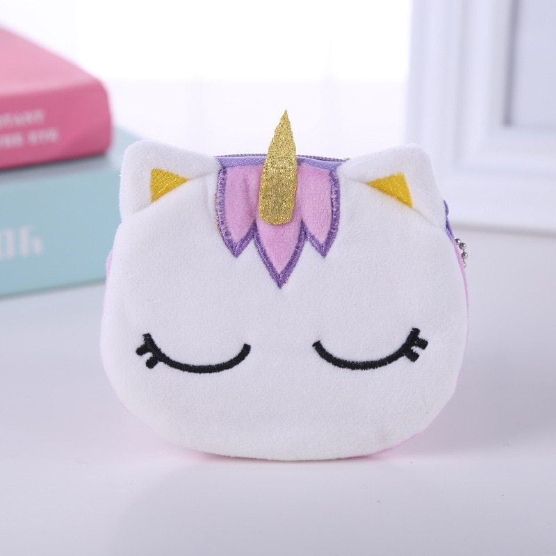 Unicorn Coin Purse Cute Plush Pouch