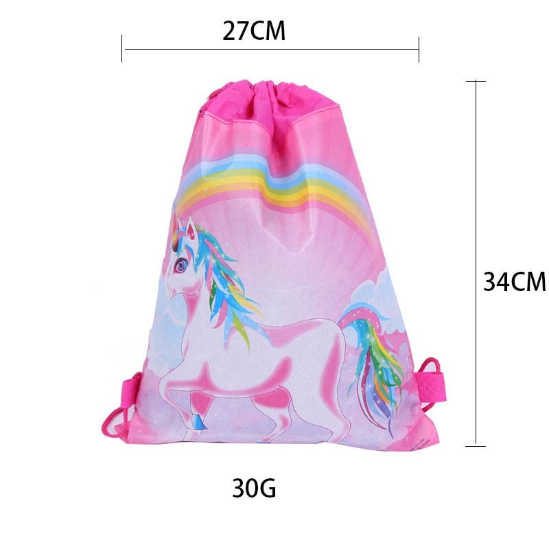 Unicorn Design Drawstring Bag for Girls