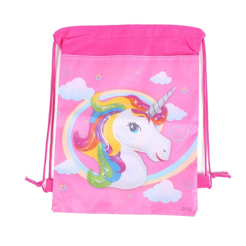 Unicorn Design Drawstring Bag for Girls