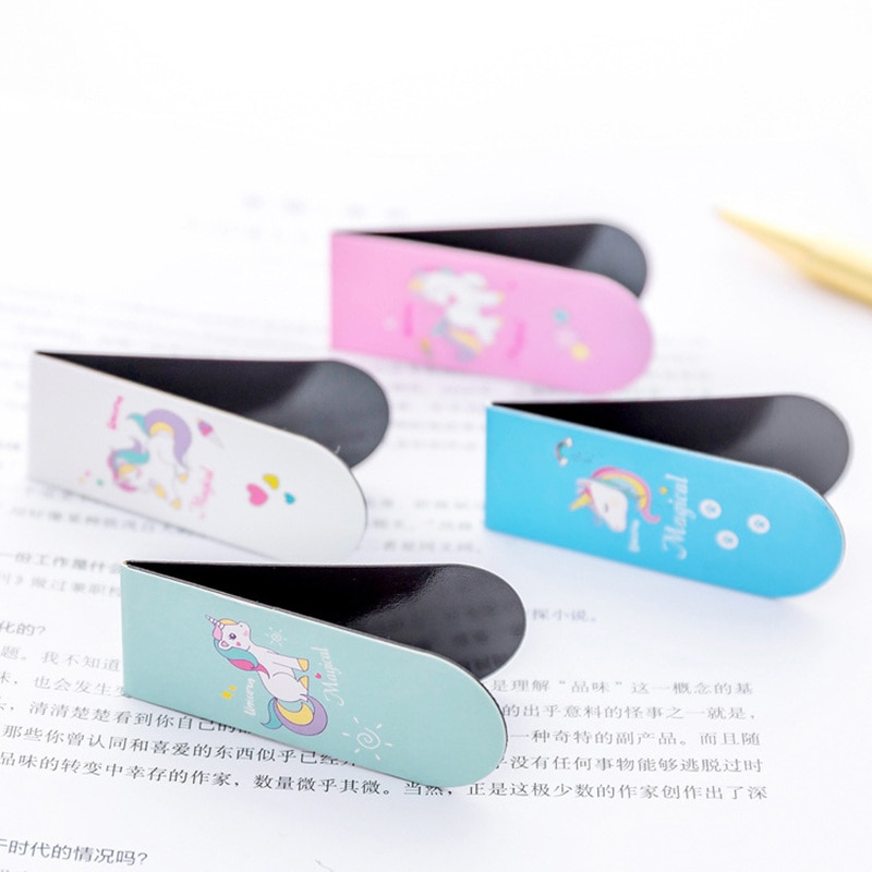 Unicorn Design Magnetic Page Markers (4Pcs) Unicorn Design Magnetic Page Markers (4Pcs)