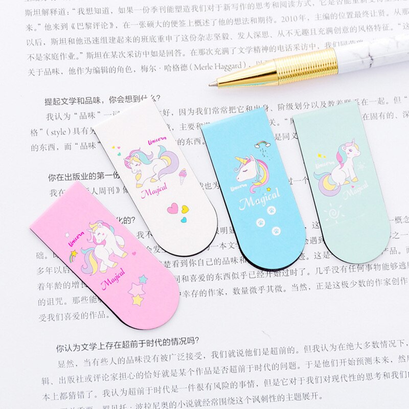 Unicorn Design Magnetic Page Markers (4Pcs) Unicorn Design Magnetic Page Markers (4Pcs)