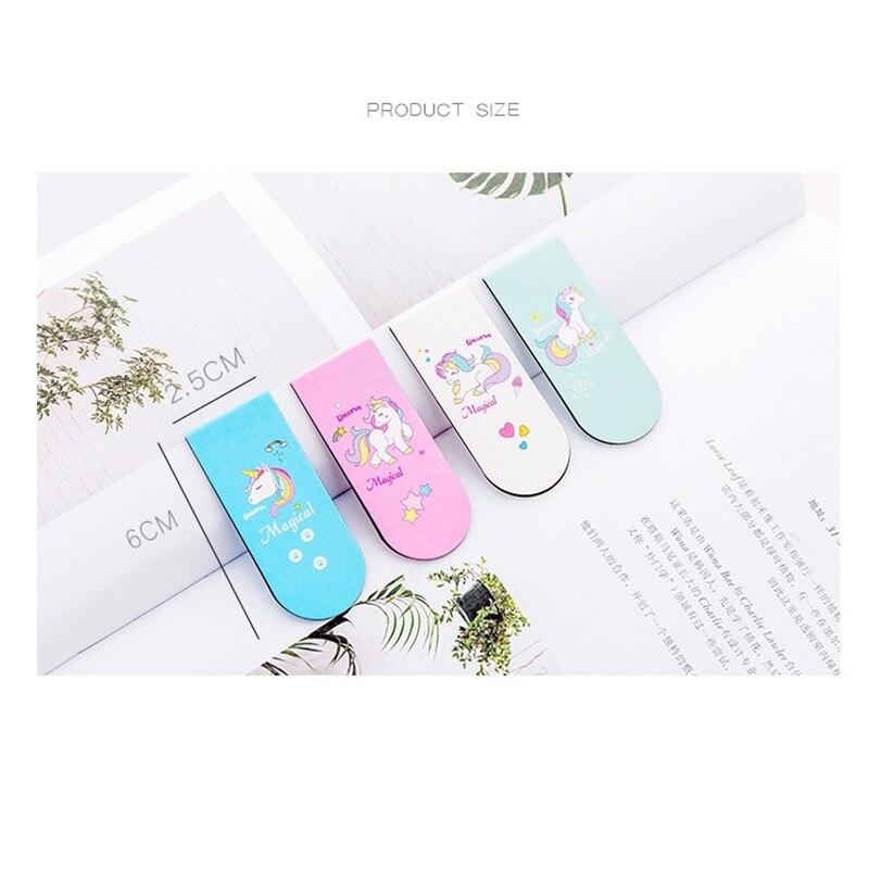 Unicorn Design Magnetic Page Markers (4Pcs) Unicorn Design Magnetic Page Markers (4Pcs)