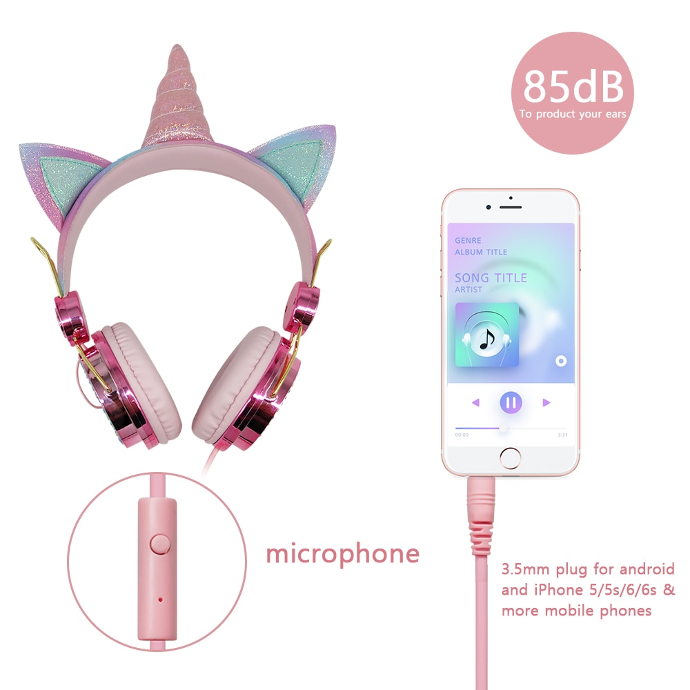 Unicorn Headphone Wired Headset Unicorn Headphone Wired Headset
