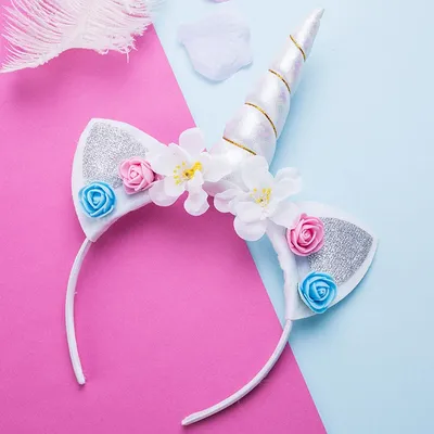 Unicorn Horn Flower Headband for Kids Unicorn Horn Flower Headband for Kids
