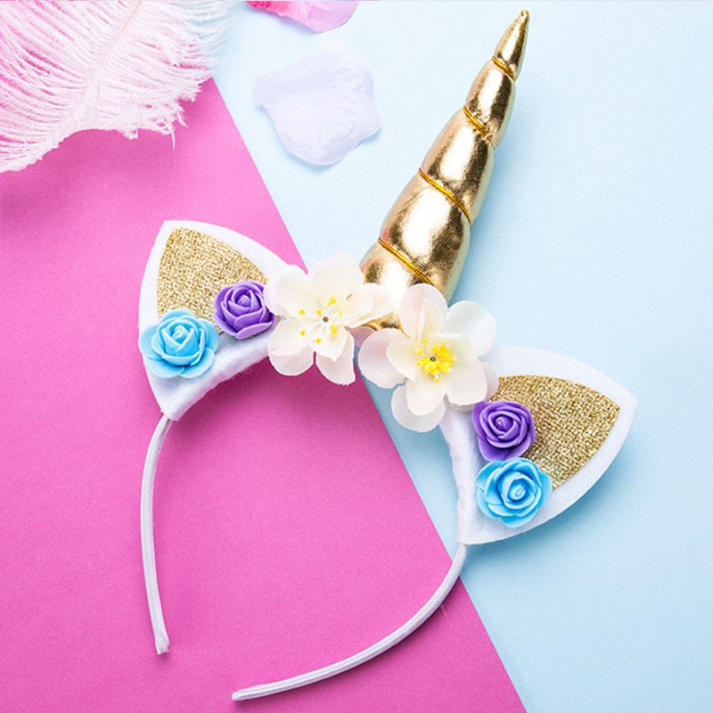 Unicorn Horn Flower Headband for Kids Unicorn Horn Flower Headband for Kids