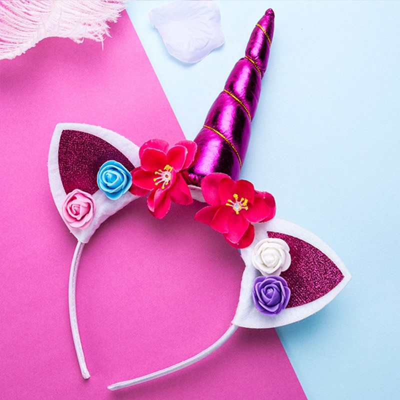 Unicorn Horn Flower Headband for Kids Unicorn Horn Flower Headband for Kids