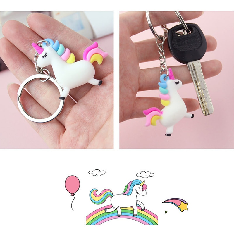 Unicorn Keychain Cute Keyring Unicorn Keychain Cute Keyring