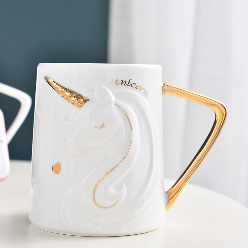 Unicorn Mug Ceramic Cup with Lid Unicorn Mug Ceramic Cup with Lid