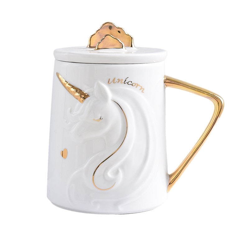 Unicorn Mug Ceramic Cup with Lid Unicorn Mug Ceramic Cup with Lid