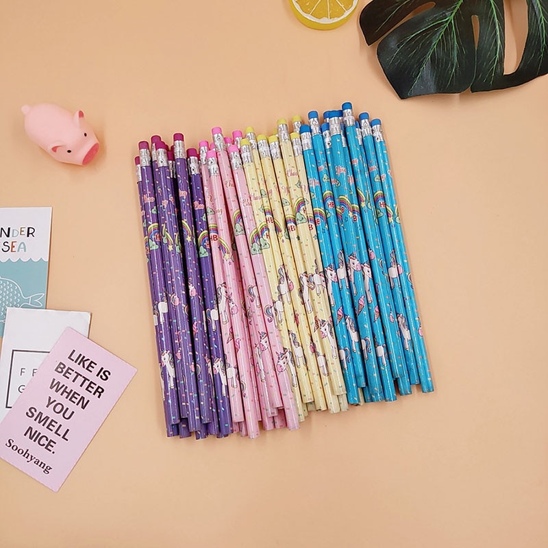 Unicorn Pencils Cute Wooden Pencils (12 pcs) Unicorn Pencils Cute Wooden Pencils (12 pcs)