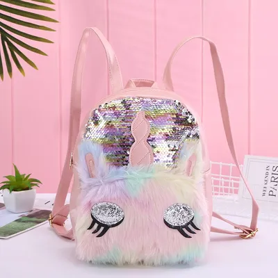 Unicorn Sequin Backpack Portable Bag Unicorn Sequin Backpack Portable Bag