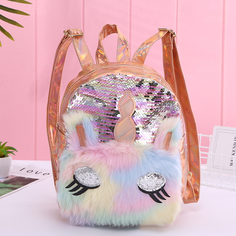 Unicorn Sequin Backpack Portable Bag Unicorn Sequin Backpack Portable Bag