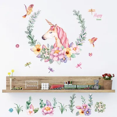 Unicorn Wall Stickers Home Decor