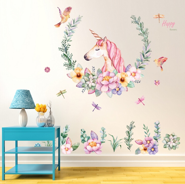 Unicorn Wall Stickers Home Decor