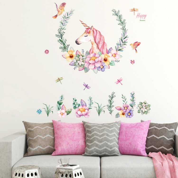 Unicorn Wall Stickers Home Decor