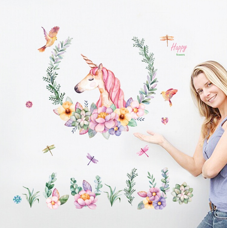 Unicorn Wall Stickers Home Decor