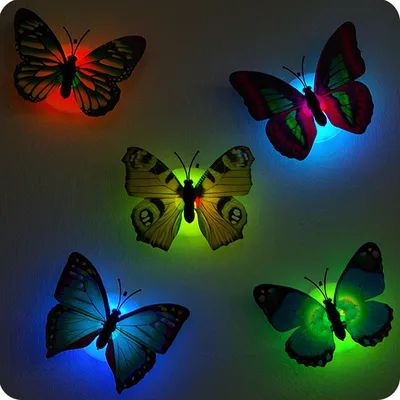 Unique Decorative Kids Nursery Wall Stick On Night Light (Set of 5) Unique Decorative Kids Nursery Wall Stick On Night Light (Set of 5)