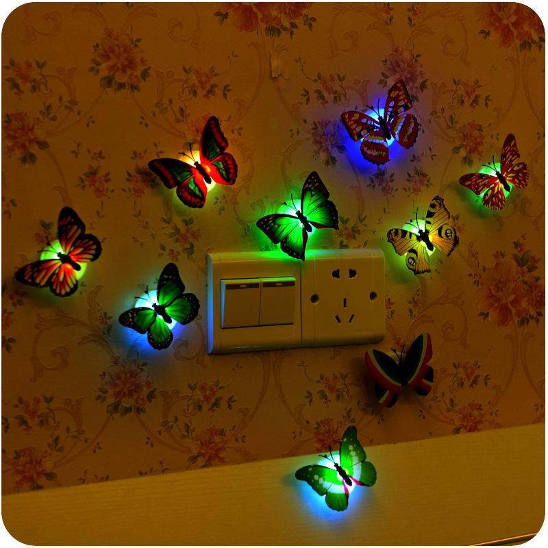 Unique Decorative Kids Nursery Wall Stick On Night Light (Set of 5) Unique Decorative Kids Nursery Wall Stick On Night Light (Set of 5)