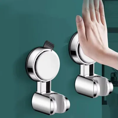 Unique Horizontal Setting Suction cup Handheld Shower Head Holder Large Shower Head Supports Relocatable Wall mounted Unique Horizontal Setting Suction cup Handheld Shower Head Holder Large Shower Head Supports Relocatable Wall mounted